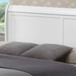 King Bed Sleigh Design - White