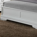 King Bed Sleigh Design - White