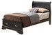 Louis Phillipe - Twin Elegant Storage Bed - Black