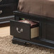 Louis Phillipe - Twin Elegant Storage Bed - Black
