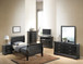 Twin Bed Panel Sleigh - Black