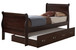 Twin Bed Charming Storage - Cappuccino