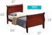 Charming Traditional Bed - Cherry