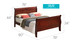King Bed Charming Traditional - Cherry