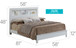 Full Bed Transitional Style - Crisp White
