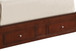 Charming Transitional Queen Bed With Storage - Cherry