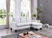 Jenna - Sofa Chaise - White