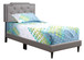 Deb - Twin Bed - Light Gray