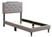 Deb - Twin Bed - Light Gray