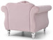 Chic Transitional Accent Chair - Pink