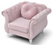 Chic Transitional Accent Chair - Pink