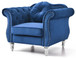 Chic Transitional Chair - Navy Blue