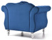Chic Transitional Chair - Navy Blue