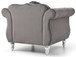 Chic Transitional Chair - Dark Gray