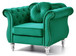 Chic Transitional Chair - Green