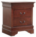 Louis Phillipe - Elegant Traditional Nightstand - Cherry