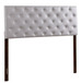 Casual Upholstered Headboard - Light Gray