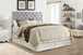 Casual Upholstered Headboard - Light Gray