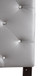 Twin Stylish Casual Headboard - Light Gray