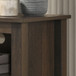 Benito - Wide TV Stand With Open Shelves And Cable Management - Dark Dusty Brown