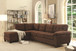 Gallant - Sectional Flexible Chaise - Chocolate