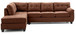 Gallant - Sectional Flexible Chaise - Chocolate