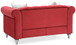 Stylish Loveseat For Modern Living - Burgundy