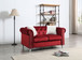 Stylish Loveseat For Modern Living - Burgundy