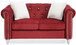 Stylish Loveseat For Modern Living - Burgundy
