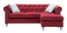 Raisa - Sofa Chaise - Burgundy