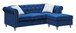 Raisa - Sofa Chaise - Blue