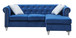 Raisa - Sofa Chaise - Blue