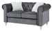 Modern Loveseat For Cozy Interiors - Gray