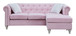 Raisa - Sofa Chaise - Pink