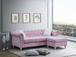 Raisa - Sofa Chaise - Pink