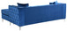 Paige - Sofa Chaise - Blue