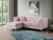 Paige - Sofa Chaise - Pink