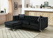Paige - Sofa Chaise - Black