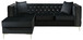 Paige - Sofa Chaise - Black