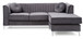 Delray - Sofa Chaise - Gray