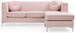 Delray - Sofa Chaise - Pink