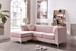 Delray - Sofa Chaise - Pink