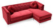 Pompano - Sofa Chaise - Burgundy