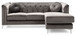 Pompano - Sofa Chaise - Dark Gray