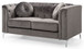 Contemporary Loveseat - Dark Gray