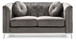 Contemporary Loveseat - Dark Gray