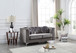 Contemporary Loveseat - Dark Gray