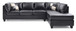 Malone - Sectional - Black