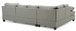 Malone - Sectional - Gray