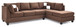 Malone - Sectional - Chocolate